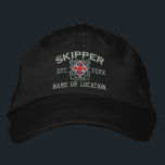 Personalised UK Flag Skipper Nautical Embroidered Hat<br><div class="desc">A classic crossed anchors nautical style with a UK flag applique,  a custom personalised embroidered cap for a skipper of special occasions. 
 
 


 
Use the "Ask this Designer" link to contact us with your special design requests or for some assistance with any of your customisation needs.</div>