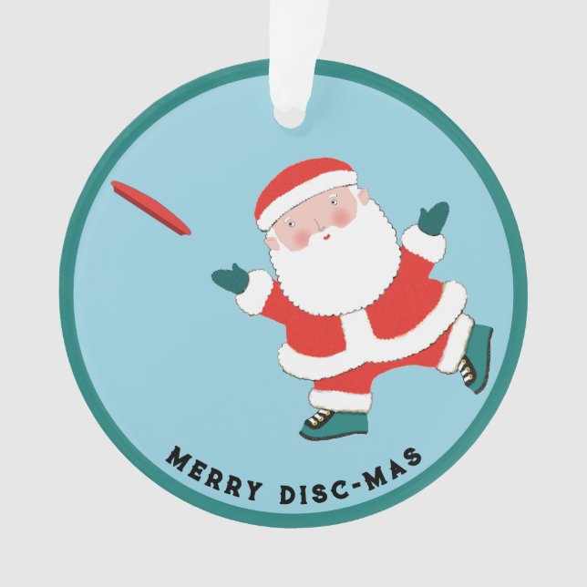 Personalised Ultimate Frisbee Ornament (Front)