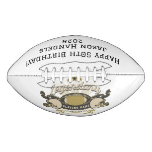 Personalised Ultimate Hustle Since 1975 Birthday Football