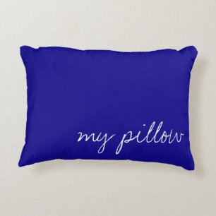 Personalised Ultramarine Blue Decorative Cushion