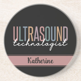 Personalised Ultrasound Technologist Gifts Coaster