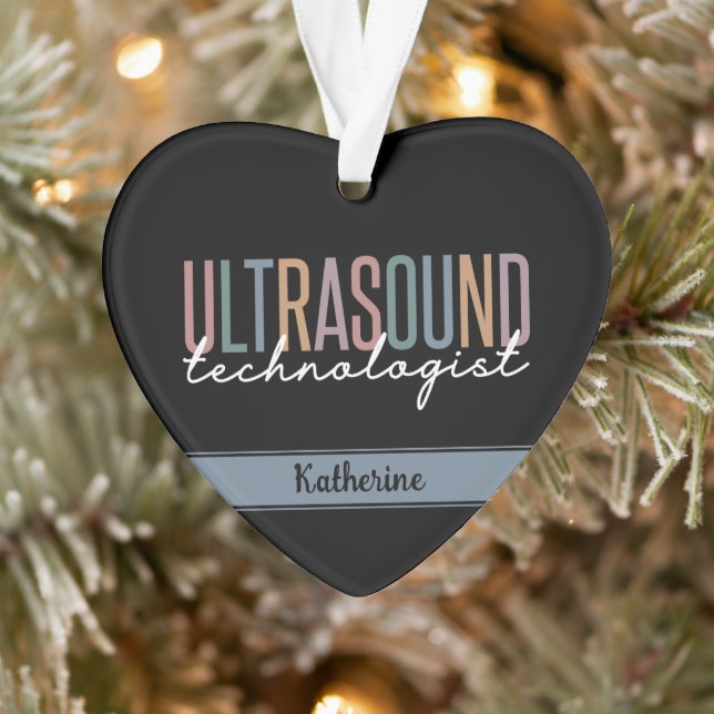 Personalised Ultrasound Technologist Gifts Ornament (Tree)
