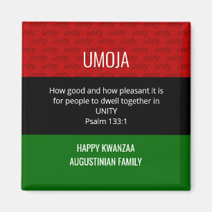 Personalised UMOJA Unity Happy Kwanzaa Magnet