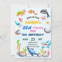 Personalised Under the Sea Downloadable Birthday