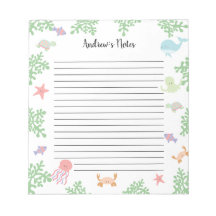 Personalised Under the Sea Ocean Animals Kids