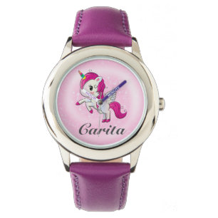 Personalised Unicorn Girls Watch