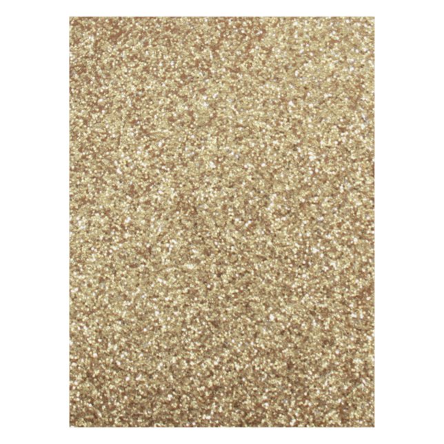 Personalised Unicorn Gold Glitter Tablecloth (Front)