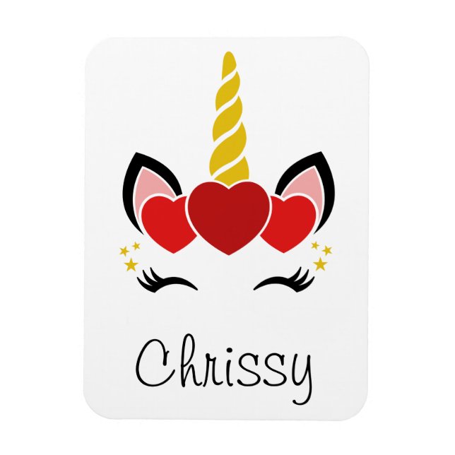 Personalised Unicorn Magnet (Vertical)