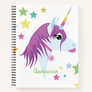 Personalised Unicorn Notebook for Girls