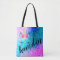 Personalised Unicorn Ombre Glitter Tote Bag