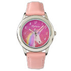 Personalised Unicorn Pink Glitter Sparkle Kid's