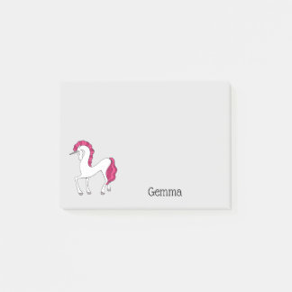 Personalised Unicorn Post It Notes
