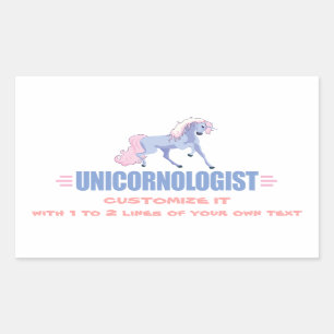 Personalised Unicorn Rectangular Sticker
