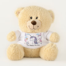 Personalised Unicorn Teddy Bear for Kids Lovers