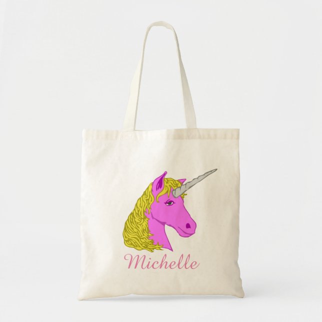 Personalised Unicorn Tote Bag (Front)