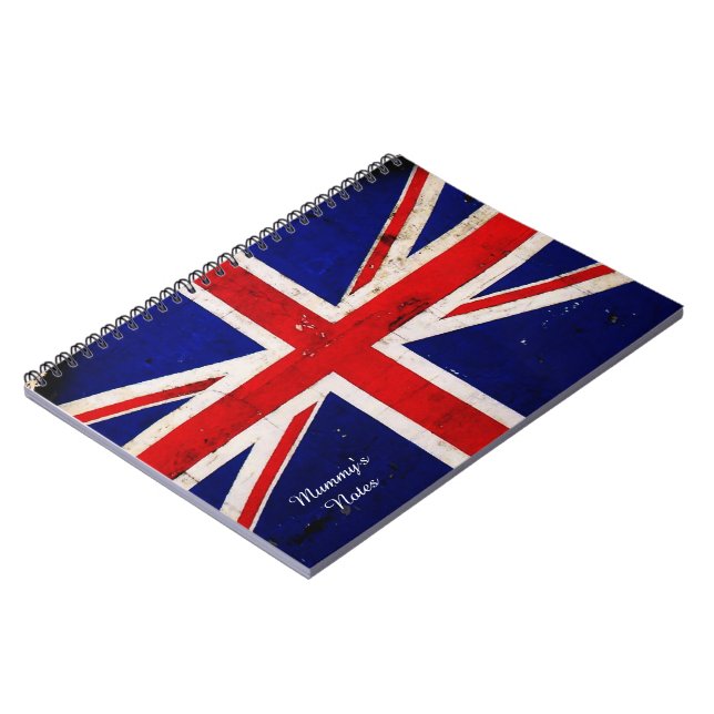 Personalised Union Flag Notebook (Left Side)