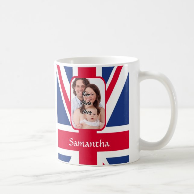 Personalised union jack coffee mug (Right)