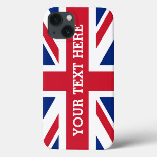 Personalised Union Jack Flag iPhone 13 Case
