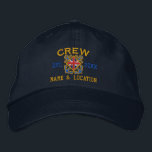 Personalised Union Jack Flag Crew Nautical Embroidered Hat<br><div class="desc">A classic crossed anchors nautical style with a Union Jack flag applique,  a custom personalised embroidered cap for a crew member of special occasions. 
 
 


 
Use the "Message" link to contact us with your special design requests or for some assistance with any of your customisation needs.</div>