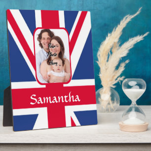 Personalised union jack plaque