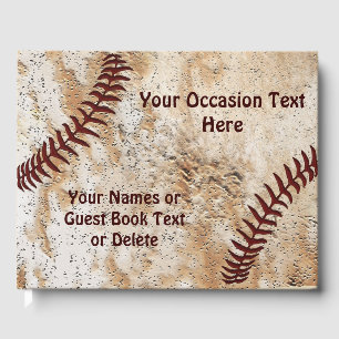 Personalised Unique Baseball Guest Book