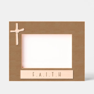 Personalised Unique Christian Palm Cross Keepsake Etched Frames