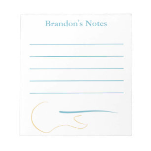 Personalised Unique Gifts For Guitar Lovers Notepad
