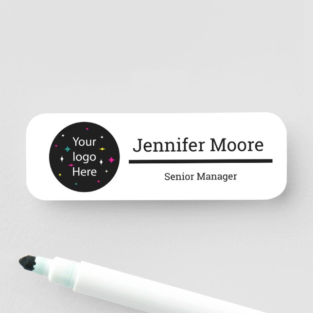 Personalised & Unique Name, Logo and title Name Tag (In Situ)