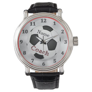 Personalised Unique Soccer Coach Gifts with NAME Watch