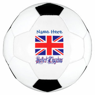Personalised United Kingdom Flag Heritage Soccer Ball