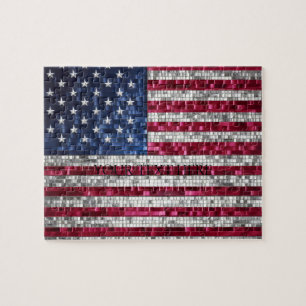 Personalised United Kingdom Flag Jigsaw Puzzle 