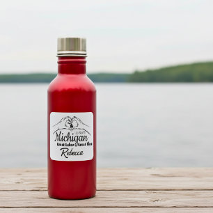 Personalised Up North Michigan G.L Sticker