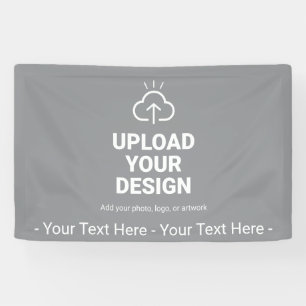 Personalised Upload Your Design and Text Banner