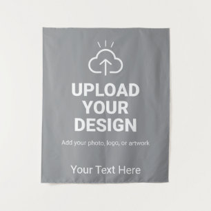 Personalised Upload Your Design and Text Tapestry