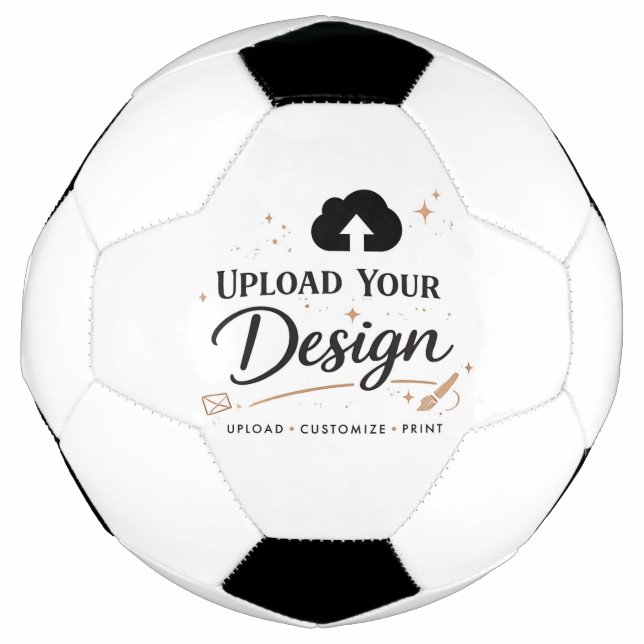 Personalised Upload Your Design Logo Soccer Ball (Front)