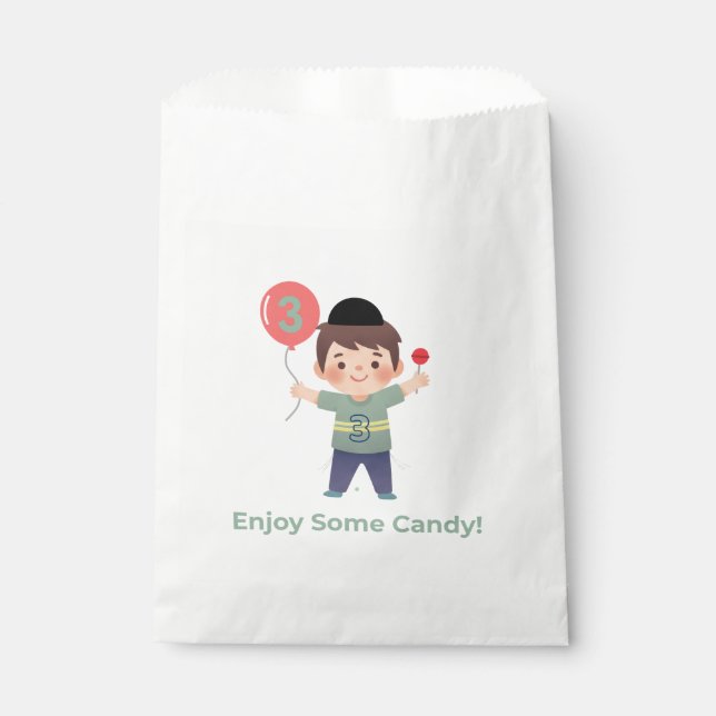 Personalised Upsherin Boy Favour Bags/Pekalach Favour Bags (Front)