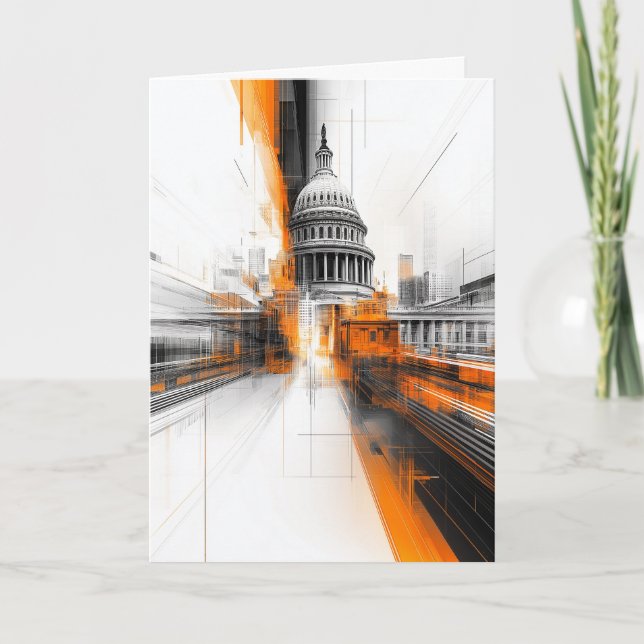 Personalised US Capitol Washington DC card (Front)