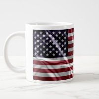 Personalised US Flag Red, White Stripes Stars Blue