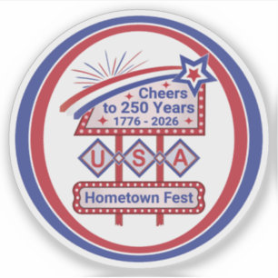 Personalised USA 250–Patriotic Retro Marquee