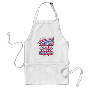 Personalised USA 250–Patriotic Retro Marquee Standard Apron