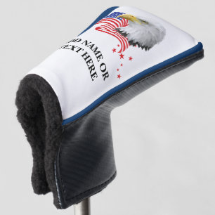 Personalised USA Eagle Golf Putter Cover
