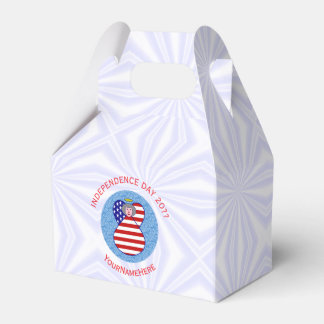 Personalised USA Flag Angel Grandma Gable Favour Box
