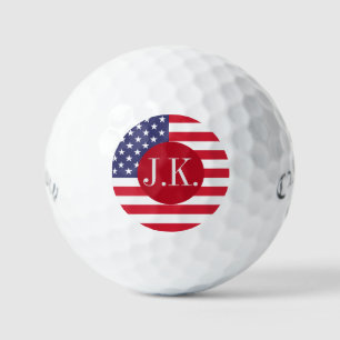 Personalised USA Flag Callaway Golf Balls