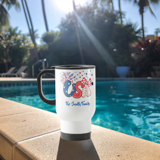 Personalised USA Travel Mug
