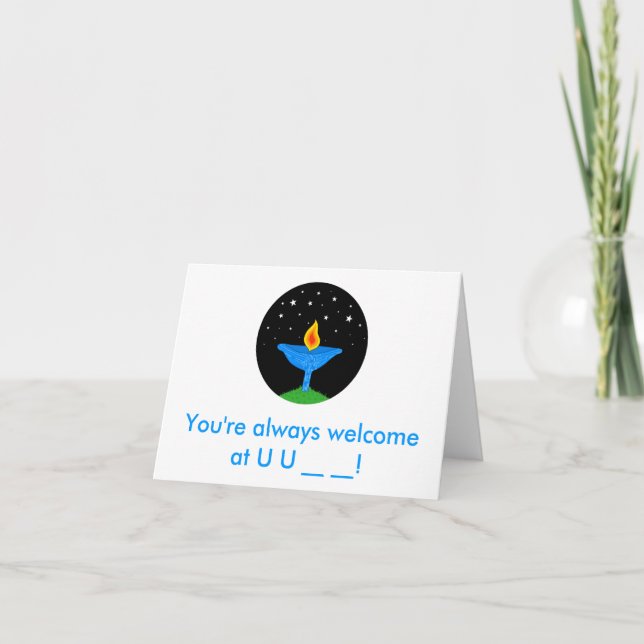 Personalised UU Chalice Notecards (Front)