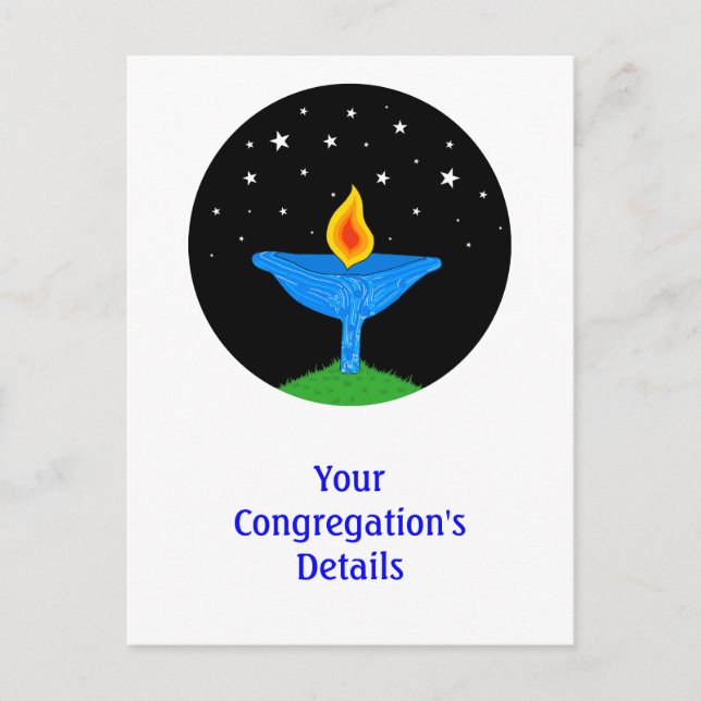 Personalised UU Chalice Postcards (Front)