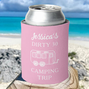 Personalised Vacation Birthday Party Favour Custom Can Cooler
