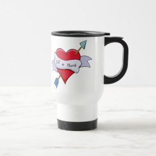 Personalised Valentine Heart Mug