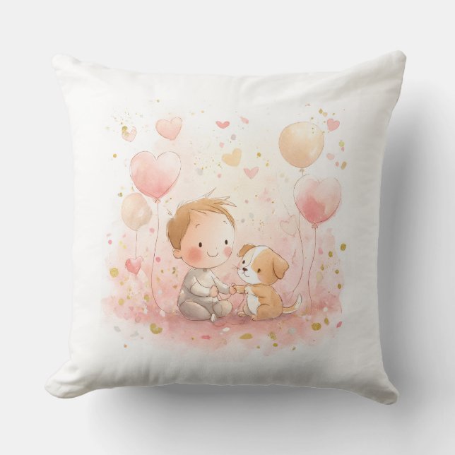 Personalised Valentine’s Baby Pillow (Front)