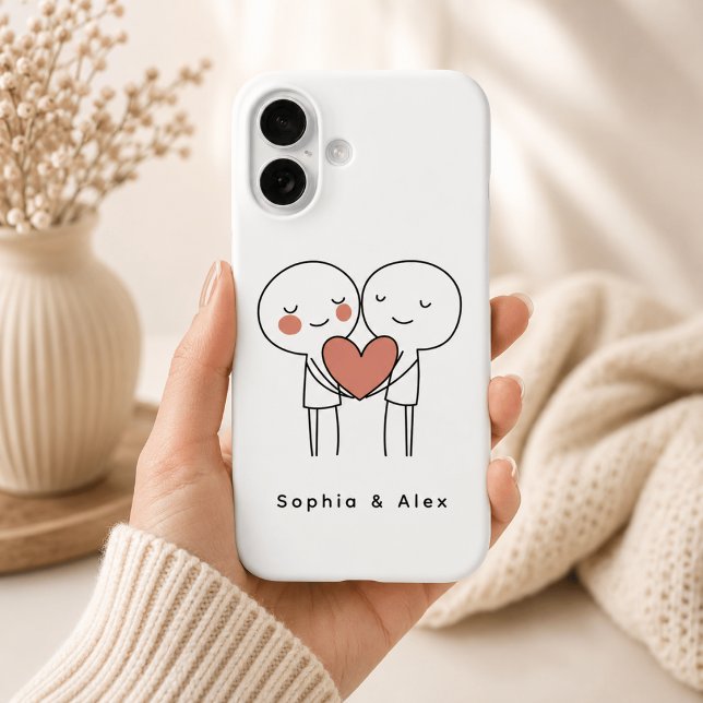 Personalised Valentine’s Couple Matching  Case-Mate iPhone Case (Creator Uploaded)